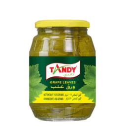 Tandy Grape Leaves Glass Jar 1015g